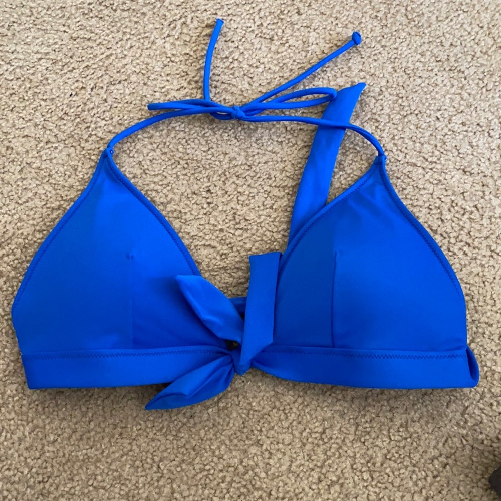 Victoria Secret Blue Bathing Suit Top
